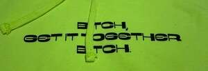 The Thread Shop Neon Yellow Graphic Hoodie Size M